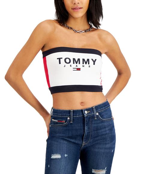 tommy hilfiger crop top|tommy hilfiger crop top aaliyah.